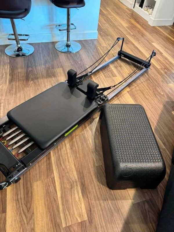 Balanced body metro IQ reformer    Brand new, used only a handful of times. Metro IQ foot strap and Pilates box included